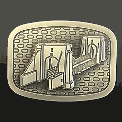 Laser engraved belt buckle by Devanet